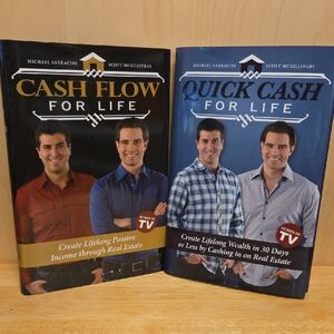As Seen On TV - Cash Flow For Life + Quick Cash For Life - Hardcover Books (2)